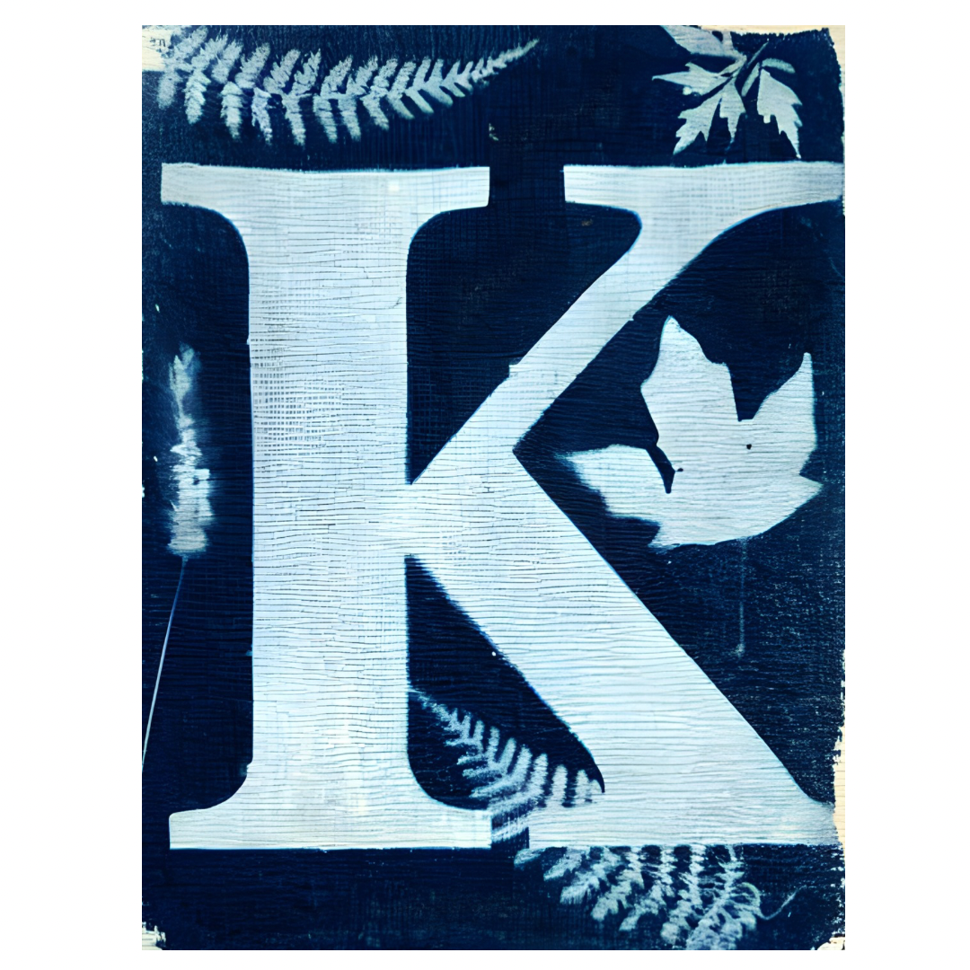Cyanotype Letters Notecards