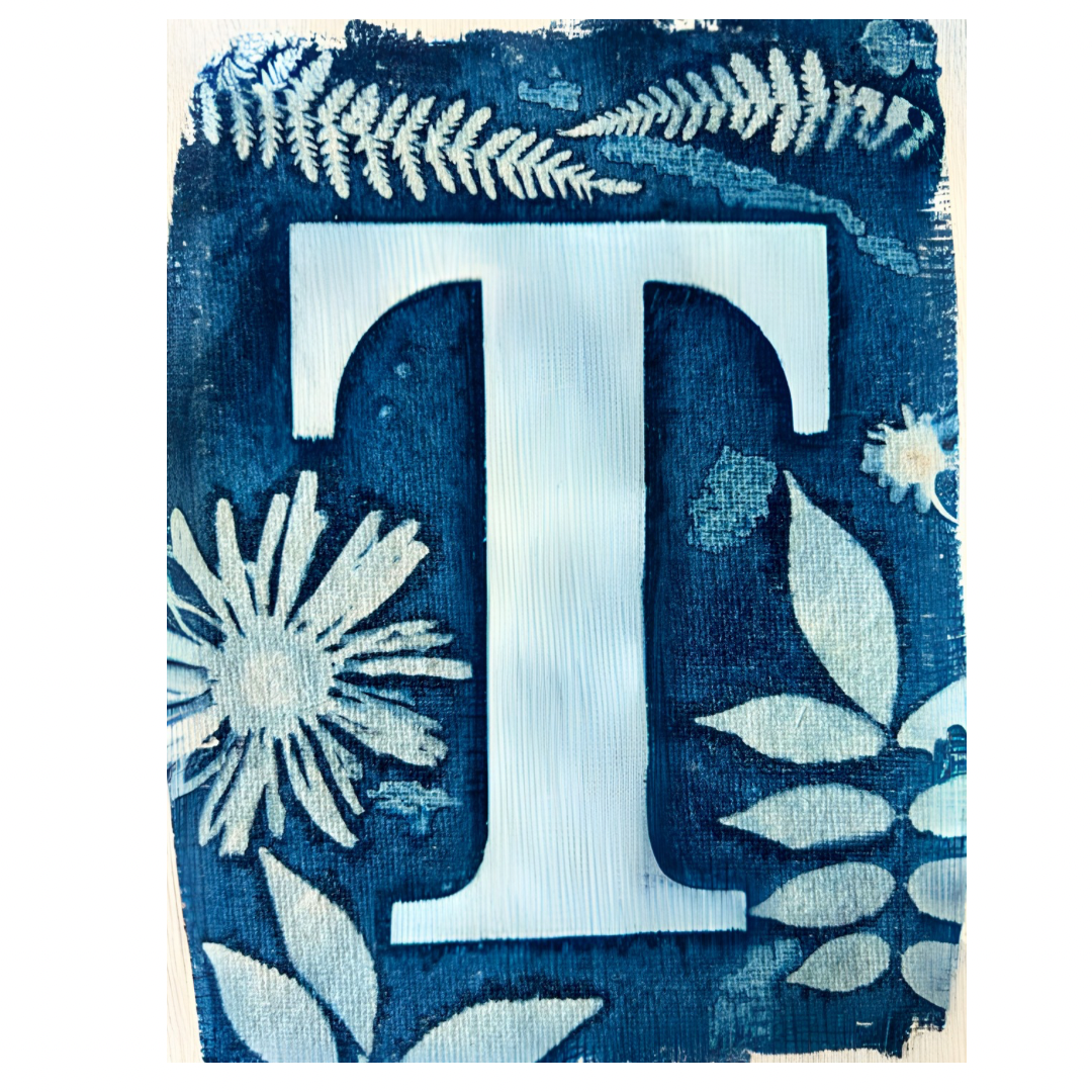Cyanotype Letters Notecards