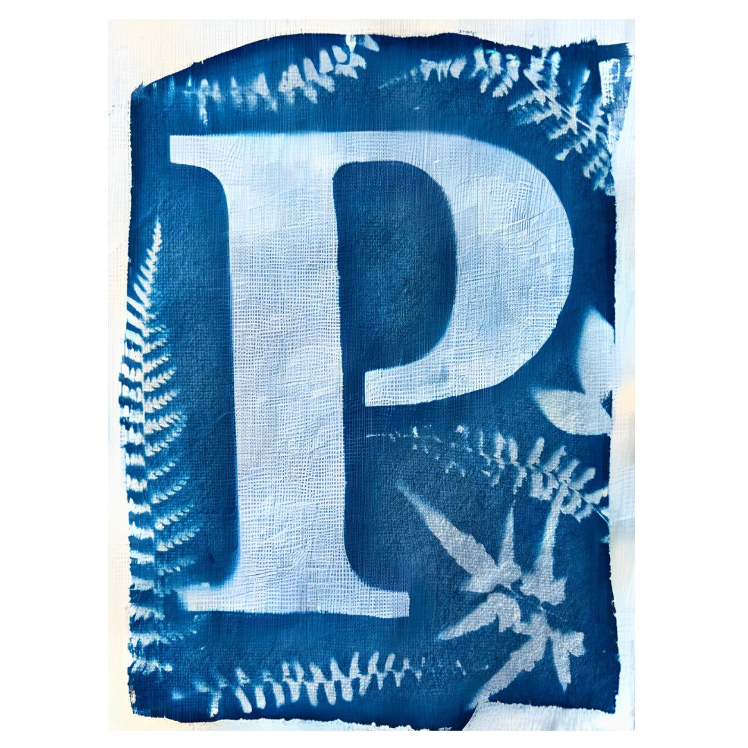 Cyanotype Letters Notecards