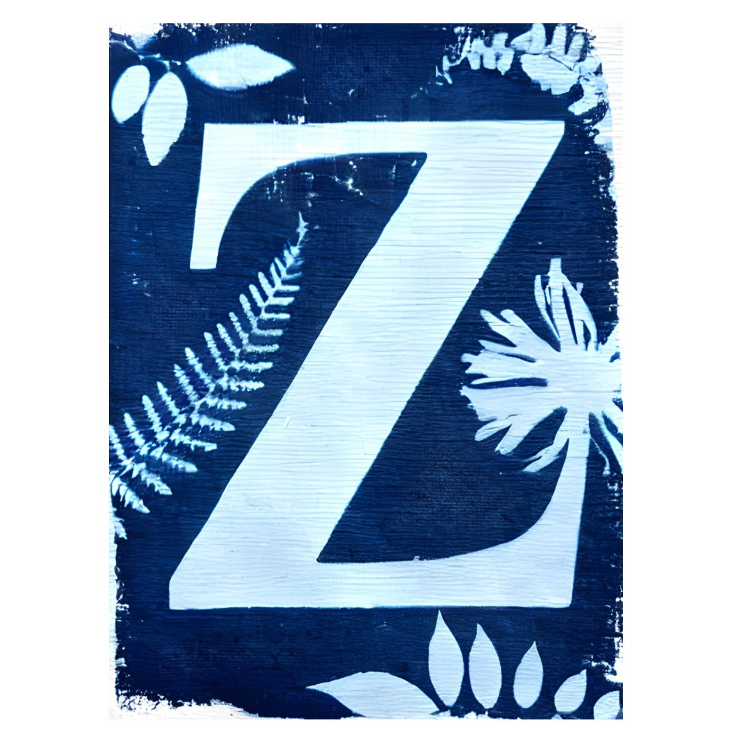 Cyanotype Letters Notecards
