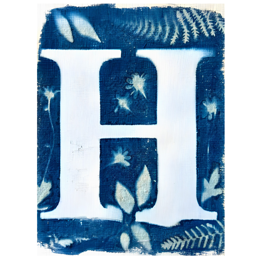Cyanotype Letters Notecards