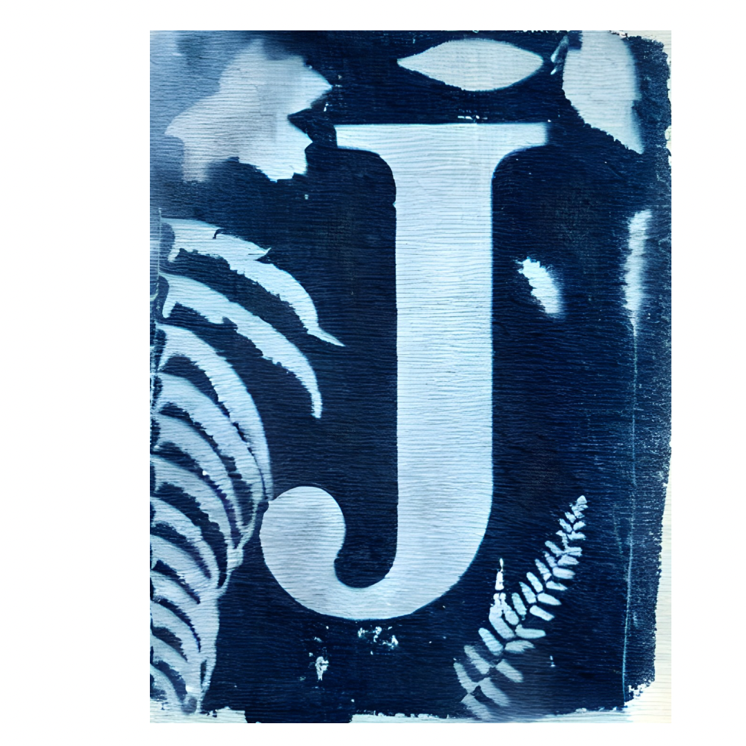 Cyanotype Letters Notecards