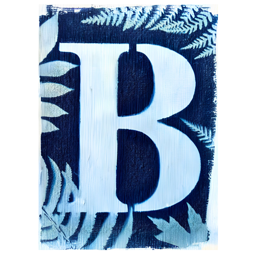 Cyanotype Letters Notecards